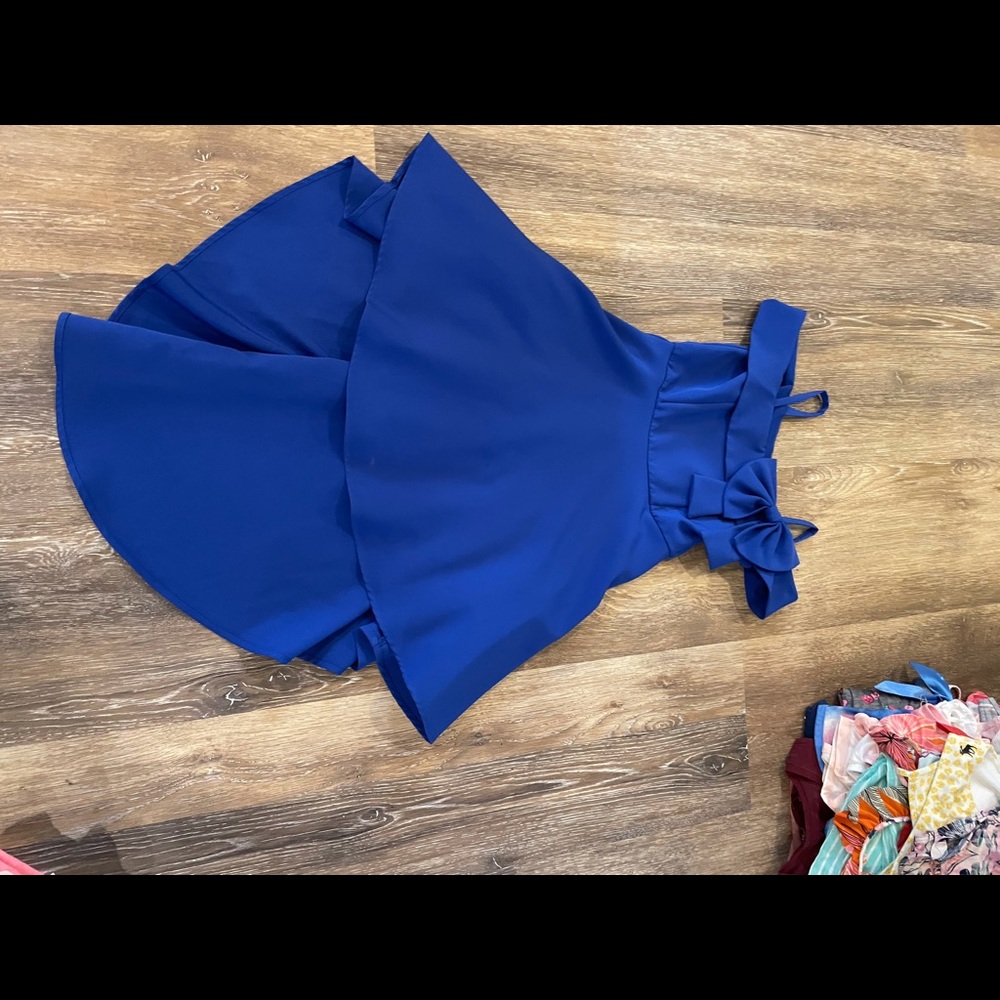 Girls Royal blue dress. Size 10. Worn once